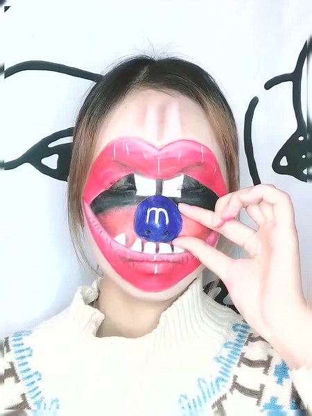 #tiktok #makeup#exaggerated