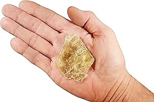 Neon Yellow Muscovite Book Mica 1 1/4" Rock Mineral Specimen Heart Chakra Healing Crystal Reiki Stone