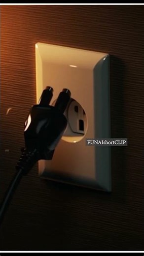 🔌 The Escaping Cord & Return to the Socket #animation #loop #comedy #electricity #plug #cord