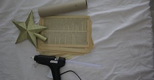 Easy and Cheap Christmas tree from an old Book DIY