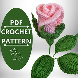Crochet Rose Pattern: Photo Tutorial (PDF Pattern) - Etsy
