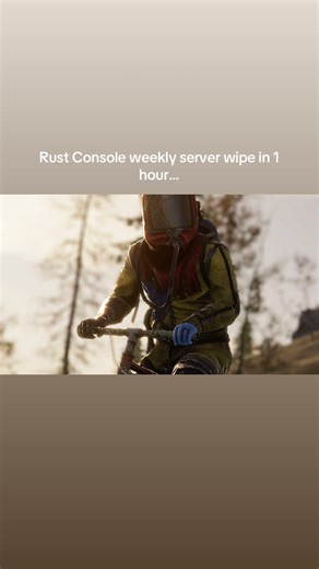 Rust Console weekly server wipe in 1 hour…#shorts #rust #rustconsole