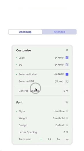 Customize a native segmented control with custom fonts! #createwithplay #prototype #ios #native