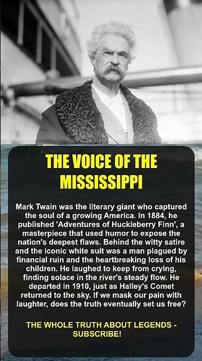 THE TRAGEDY BEHIND THE LAUGHTER: Mark Twain #MarkTwain #HistorySecrets
