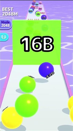 Ball Run 2048 #satisfying #gaming #supergames