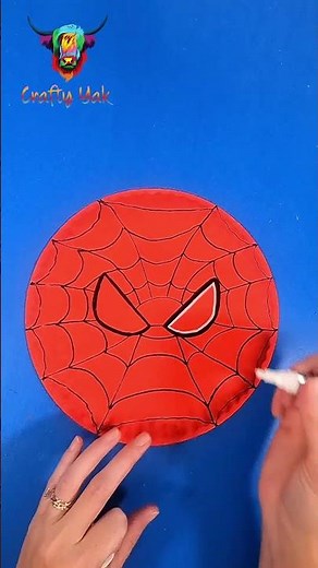 SPIDERMAN. / PAPER-PLATE SPIDER-MAN. #paperplatecrafts #spiderman #mask