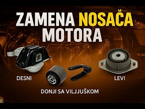 U kabini se čuje tup udarac metala - menjanje nosača motora
