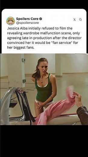 The Scene Jessica Alba Refused To Film 😳👗 #goodluckchuck #jessicaalba #shorts