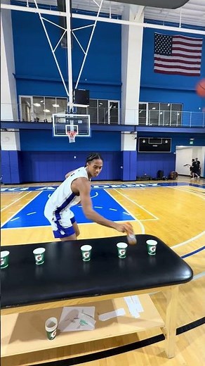 Who wins the cup shot challenge? #basketball #competition #challenge
