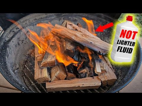 NEVER spend money on lighter fluid again to start a fire
