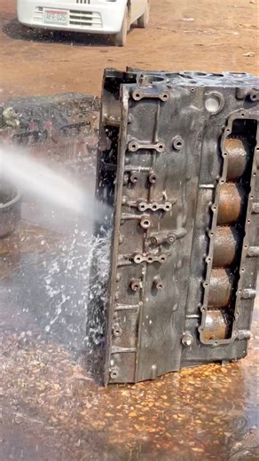 How diesel engineblock cleaning #restoration #cleaning #rebulid #engine #shortsfeed #foryou