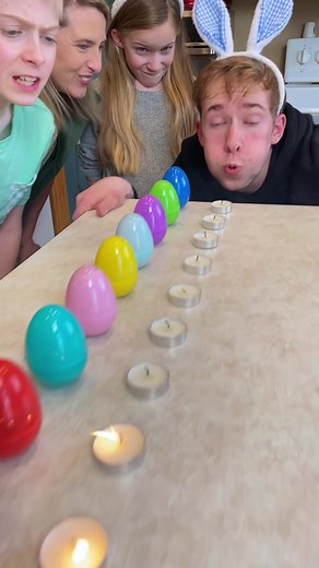 Funny Easter Candle Blow Game! 😄 #fyp #games #challenge #easter #eastersunday
