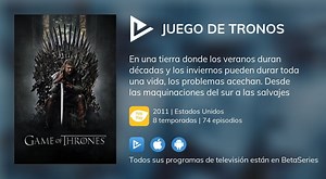 Video : Ver Game of Thrones en streaming legal completo