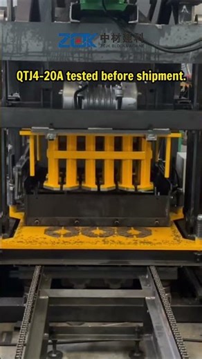 QTJ4-20A fully automatic block machine tested before shipment
