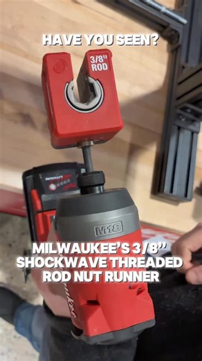 Milwaukee Tool Central on Instagram: "Put time back into your day with the new SHOCKWAVE™ Impact Duty 3/8” Threaded Rod Nut Runner #MilwaukeeTool #HomeDepot #MilwaukeeAccessories #Milwaukeetoolaccessories"