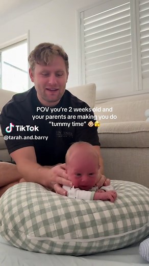 Tummy Time Progress: Leo's Journey at Two Weeks Old