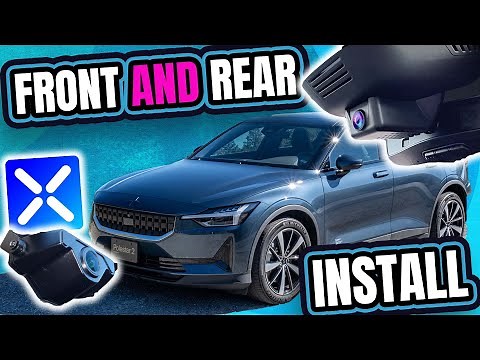 FitCamX Front and Rear Dash Camera install! Polestar 2 and probably Volvo XC40 too...