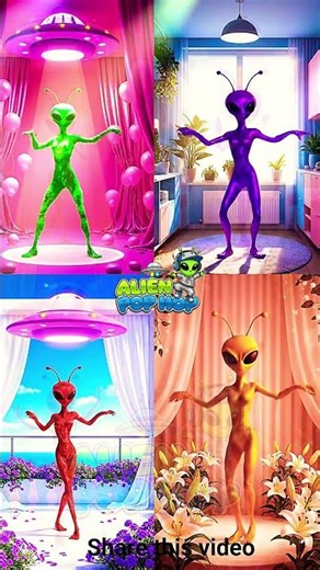 Pop Alien Dance #shorts #viral #dance