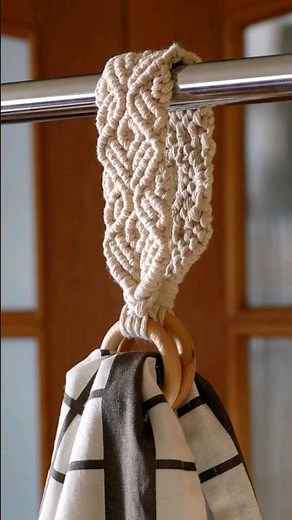 Towel Holder DIY #macrame