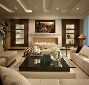 25 Fireplace Decorating Ideas with Gas Logs, Electric Logs, and Glass Rocks