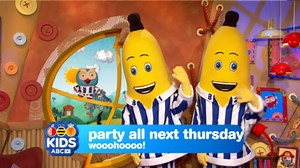 Your favourite bananas are having a special birthday! Party with us all day next Thursday on ABC KIDS 🎉🎈 #Bananas25 | ABC Kids Community