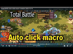 Total Battle Auto click macro creation 2020 10 19