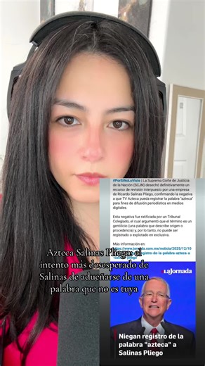Azteca Salinas Pliego: el intento más desesperado de Salinas de adueñarse de una palabra que no es tuya #salinaspliego #azteca #cuartatransformacion #claudiasheinbaum #marapaolina