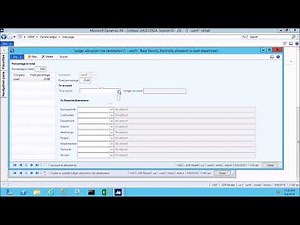 AX2012 R3 Ledger Allocations