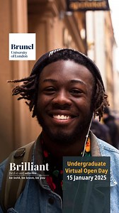 Discover life at Brunel and learn more about our welcoming and inspiring learning environment at our Undergraduate Virtual Open Day, taking place on 15 January between 5pm - 8pm (UK Time). | Brunel University of London