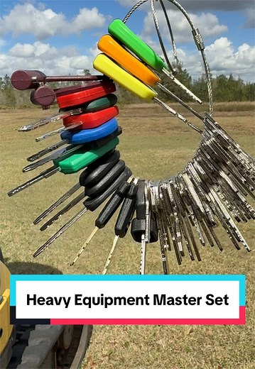 50 Heavy Equipment Keys Master Set for Construction