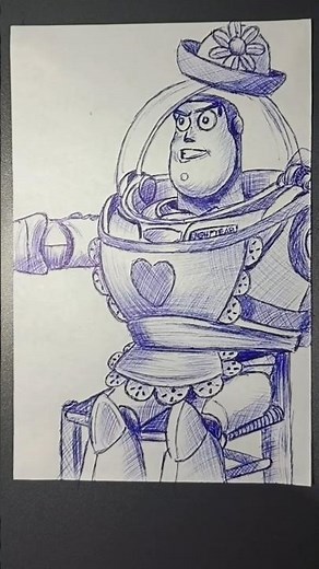 ¡SOY LA SEÑORA NESBITT! ☕🎩 Dibujando la mejor escena de Toy Story #Shorts #disney #pixar #art