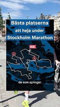 Bästa platserna att heja under Stockholm Marathon