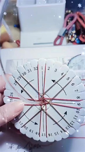 Kumihimo on Instagram: "✨ Double Layer Round Eight-Strand Kumihimo ✨ Loving this textured, two-layer finish — neat, detailed, and so satisfying to braid. ❤️ Gold + red combo makes it look extra elegant.💫 #Kumihimo #EightStrandKumihimo #DoubleLayerKumihimo #KumihimoBracelet #BraidedCord #HandmadeBracelet #CraftReels #DIYBracelet #FiberArt #CordBraiding #HandcraftedJewelry #ArtisanCrafts #BraidedDesign #RedAndGold"