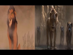 The Lion King (1994/2019) Hyenas Chase Simba