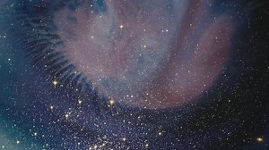 Dark rough space of stars with abstract video superimposed - Free Stock Video