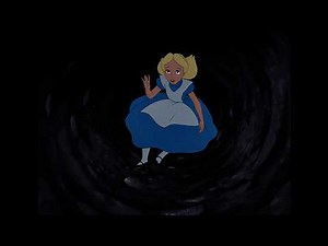 Alice in Wonderland 1951 Alice falls down the rabbit hole
