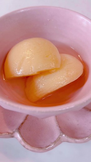 特殊型食物アレルギー治療法: 桃のコンポートの作り方