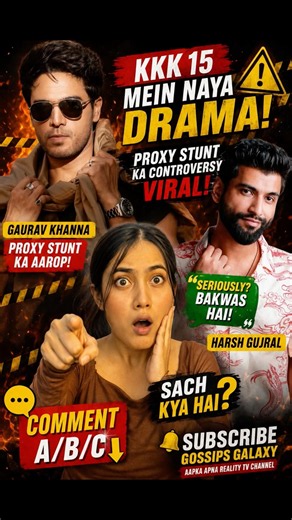 Harsh Gujral Proxy Stunt : Khatron Ke Khiladi Controversy! Gaurav Khanna? 😱🔥