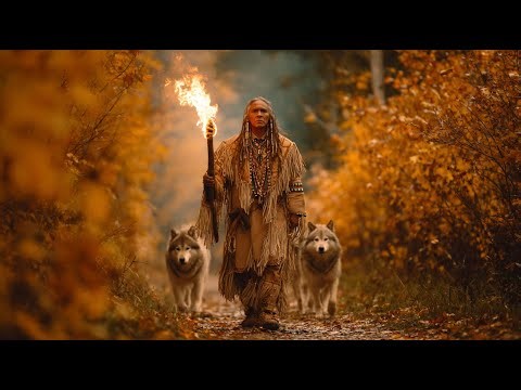 🐺 Spirit of the Path Wolves🍂 Native American Shamanic Music | Autumn Journey for Deep Healing