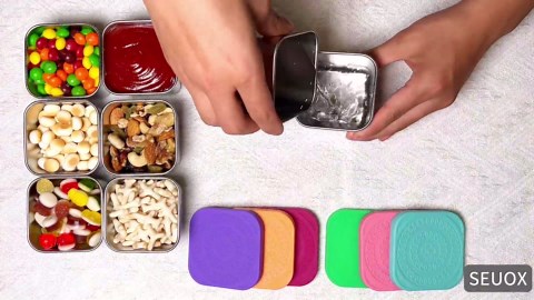 6Pack 6oz Stainless Steel Snack Containers for Kids, Easy Open Leak Proof Metal Toddler Snack Containers with Silicone Lids, Stackable Metal Toddler Lunch Box for Daycare, School and Travel