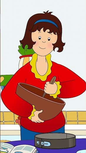 Caillou Makes a Birthday Cake 🎂 #shorts | Caillou | Shorts for Kids | WildBrain Bites