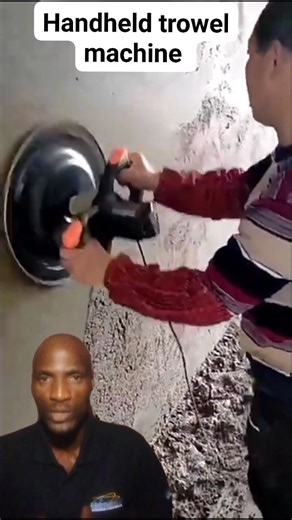 Handheld trowel machine. It smoothen, levels and compact freshly laid concrete surfaces | Baba Manu Comics