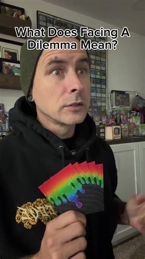 What is facing a dilemma? 🧙‍♂️🐉⚔️ Want to support the channel? Head to the channel’s sponsor @PrintingProxies.com Magic the Gathering’s BEST and FASTEST proxy site! #mtgcommunity #wizardsofthecoast #magicthegathering #mtgrules #startrek