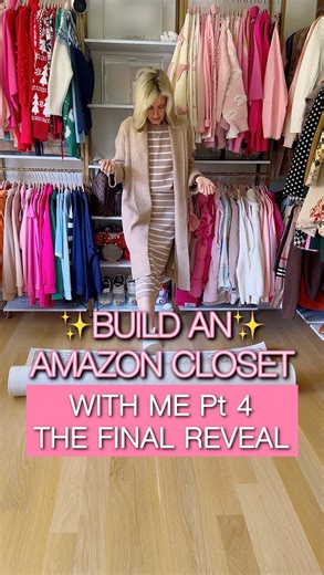 That Grand Reveal is 🤩 Drop GRAND REVEAL in the comments below for all the links and details from this video! Come build an Amazon closet with me—part 4, the finale! We had frosting drama. Directions disappeared. My ADHD was ready to abandon ship.But thanks to my holy grail electric screwdriver (linked!) and furniture movers that saved my sanity, we made it.One door ding later… the center island barely fit.And now? The frosting. The “hello, I live here” moment.Why did I keep going? Because I do