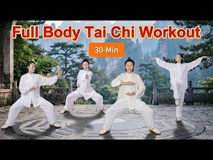 30 Minute Full Body Tai Chi Walking Workout to Burn Belly Fat, Improve Flexibility & Feel Younger