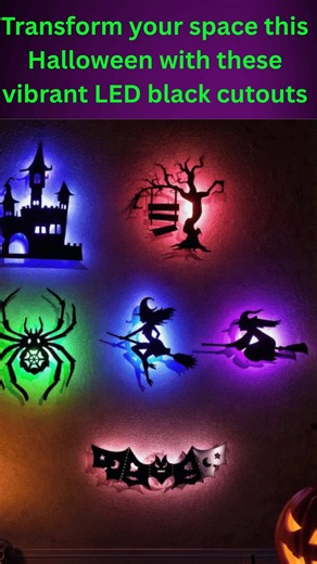 LED Wall 3D Halloween Decor #ad