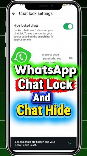 Whatsapp New Update | How to Hide WhatsApp Chats | WhatsApp Chat Lock Hide #whatsapp