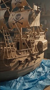 I Built an EPIC Pirate Ship Out of Cardboard! 🏴‍☠️✂️