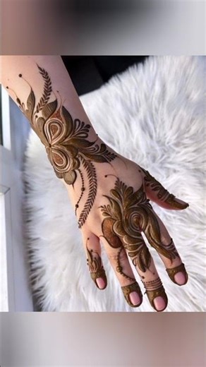 Simple Tikka Mehandi Design For Back Hand || Shes Mehandi Design