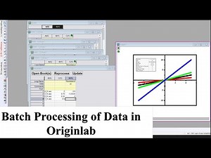 Batch Processing of Data in Originlab